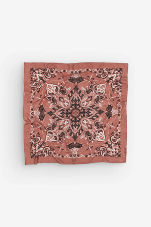 MAISON LECOMTE FLAMANT Baumwollschal "Bandana" rouille