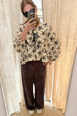 VIA MASINI leather joggers black