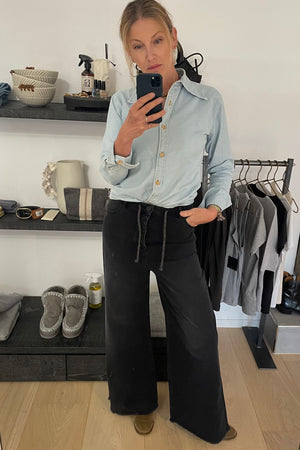 HAPPYHAUS Le Pantalon - Jeans "OVERSIZE" noir délavé