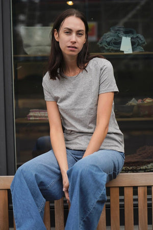 Choice by Réjane Rosenberger T-Shirt "Basic" grau méliert