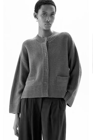 FFC Strickcardigan "14093" brown/aubergine