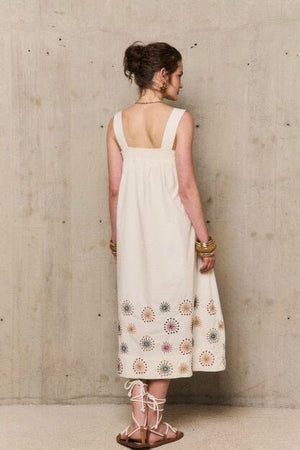 STELLA FOREST Baumwollkleid "OKSANNA" off-white