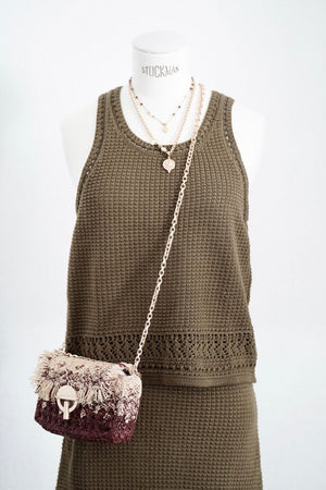 VANESSA BRUNO Raffiabag "Moon" nano