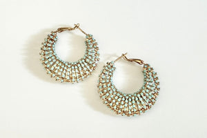 GAS BIJOUX Creolen "IZZIA" Türkis large