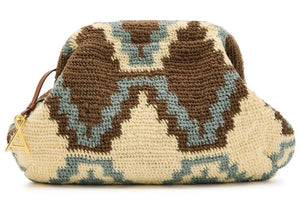 AMONG EQUALS Clutch sand/ciel/off-white