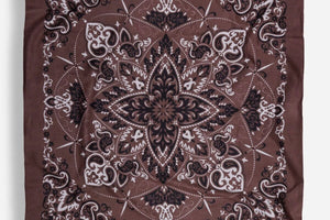 MAISON LECOMTE FLAMANT cotton scarf "Bandana" sand