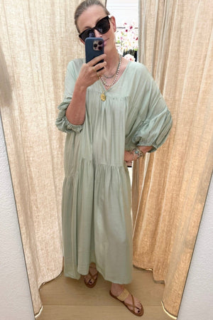 AYRE Viscosekleid "MAUDE" seagrass
