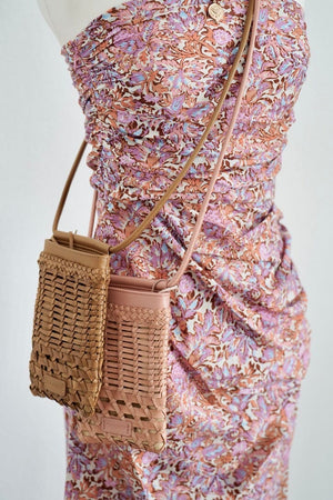 CALAJADE Leather shopper "MISU" MINI - black