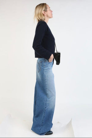 HAPPY HOUSE Le Pantalon - Jeans "BAGGY" bleu wash