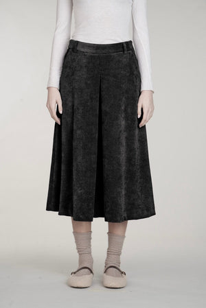 VIA MASINI Velourcord Jupe "CARA" just black