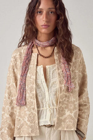 MAISON HOTEL Baumwolljacke "AKASH" pearl