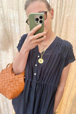 MAISON HOTEL Maxikleid "AGNES" navy