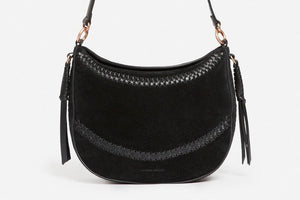 VANESSA BRUNO Wildledertasche "DAILY" medium black
