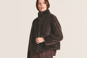 VELVET by Jenny Graham Fakefurjacke "SHEENA" espresso