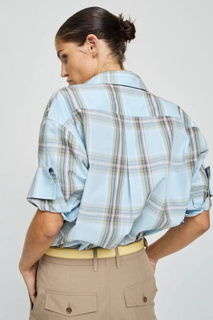 LAURENCE BRAS Baumwollbluse "RICKA" carro