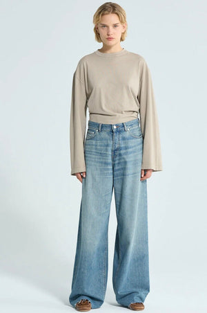 HAIKURE Wide Jeans "BETHANY" skin washed