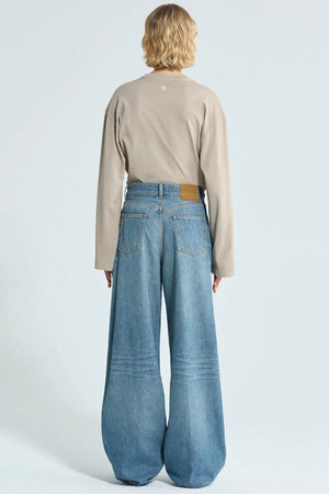 HAIKURE Wide Jeans oder Bermuda "BETHANY" ionic blue