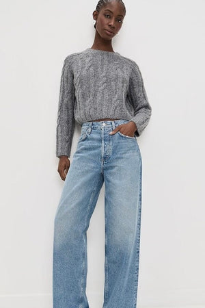 VELVET Strickpullover "MARINA07" heather grey