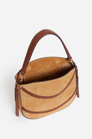 VANESSA BRUNO Wildledertasche "DAILY" medium natural
