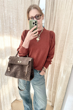 Choice by Réjane Rosenberger Wool/Cashmere Pullover "iris" rost