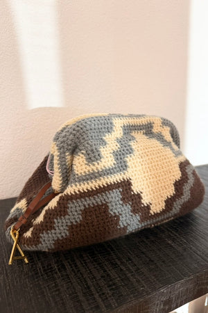 AMONG EQUALS Clutch sand/ciel/off-white