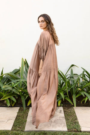 AYRE Viscosekleid "MAUDE" hazel