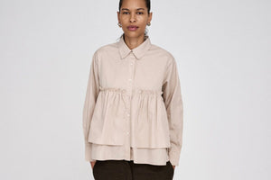 RABENS SALONER Baumwollbluse "SHAKER" powder