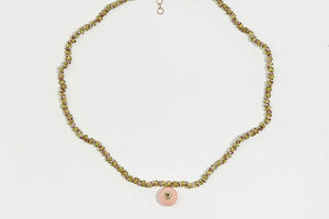 TAMARA TAICHMANN Peridot - Steinkette "Opal" rose