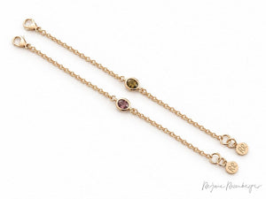 REJANE ROSENBERGER DESIGN Champagne gold bracelet "STONE" various