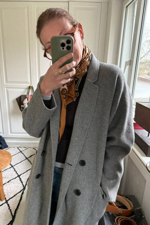 THE LOOM Wool/Cashmere Mantel heather grey méliert S/M