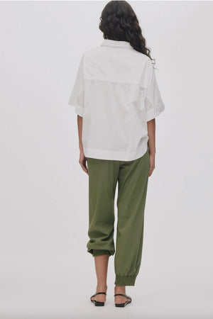 RABENS SALONER cotton shorts "CAITLIN" gray melange