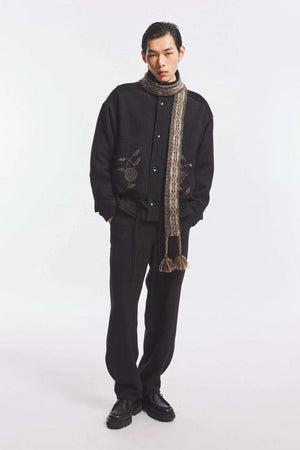 ANTIK BATIK Dünner Schal "CAMPO" grey