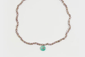 TAMARA TAICHMANN Ametiste - Stone necklace "Amazonite" lilac
