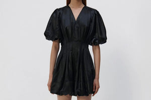 JONATHAN SIMKHAI satin dress "Luisa" black