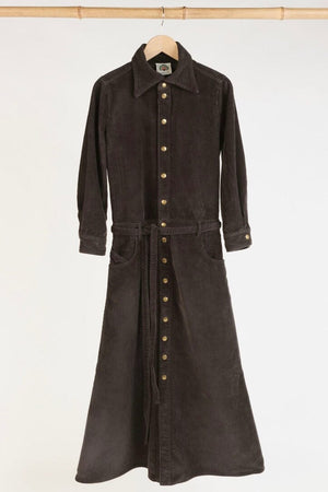 HAPPY HOUSE Jump Kleid "TROMPE L'Oeil" cord choco