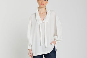 V.DE.VINSTER Baumwollbluse "CLARA" weiss