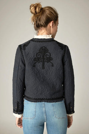 MAISON HOTEL wool mix blazer "LUCIEN" night navy