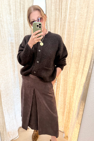 KNIT TED Kuschel Strickjacke "BILLY" chocolat