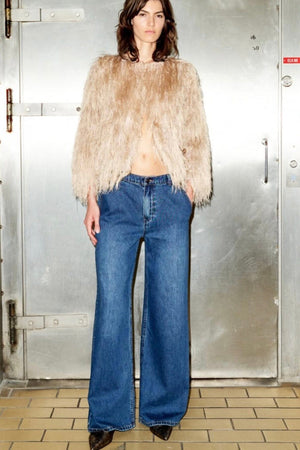 RABENS SALONER Soft Denim Hose "INEZ" washed indigo