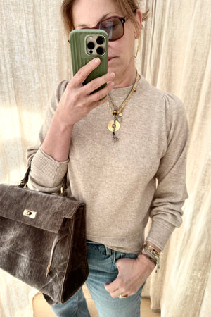 Choice by Réjane Rosenberger Wool/Cashmere Pullover "iris" beige