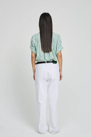 LAURENCE BRAS Baumwollbluse "DIDA" green