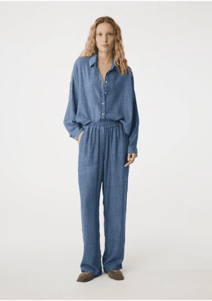 KNIT TED Leinenblendhose "CAMMIE" denim light