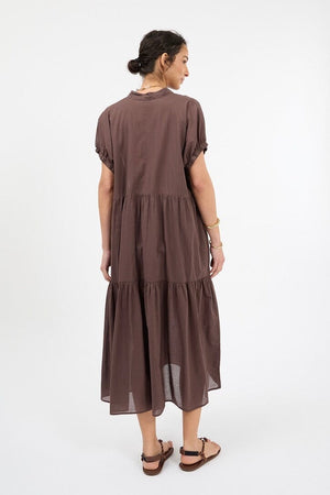 SOSUE Baumwollkleid "COWBOY" brown