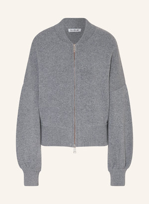 SOSUE Merinowool - Bomber "JOY" grau méliert