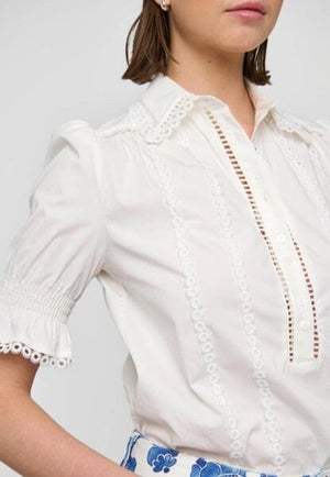 DEA KUDIBAL cotton blouse "DARADEA" natural white