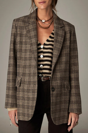MAISON HOTEL wool mix blazer "LUCIEN" night navy