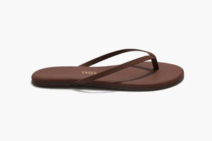 TKEES Leder Flip Flop "CLASSIC" cappuccino