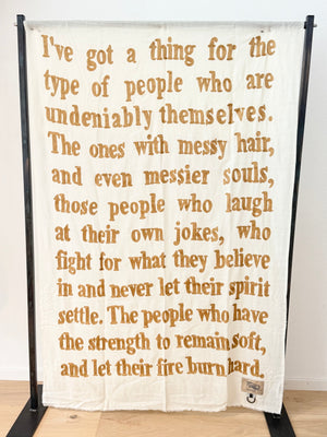 KARIEN BELLE Pashmina "POETRY" ecru