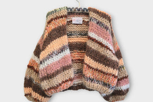 E WITH LOVE Handknit jacket "INAYA" mix color