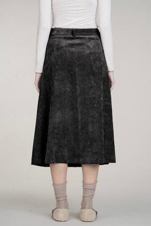 VIA MASINI Velourcord Jupe "CARA" just black